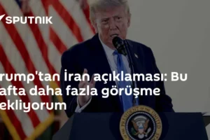 Trump'tan İran açıklaması: Bu hafta daha fazla görüşme bekliyorum
