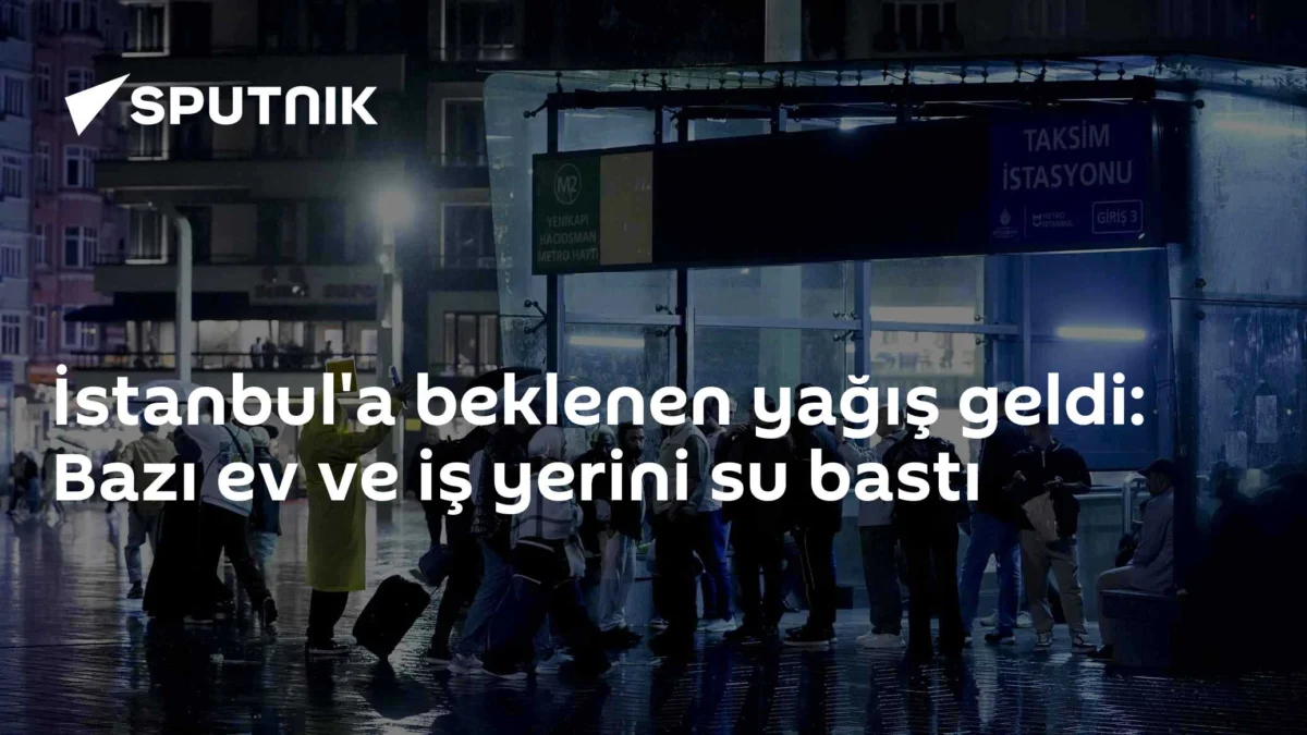 İstanbul'a beklenen yağış geldi: Bazı ev ve iş yerini su bastı