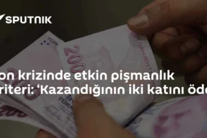 Fon krizinde etkin pişmanlık kriteri: ‘Kazandığının iki katını öde’