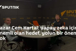 Yazar Cem Kartal: Yapay zeka için önemli olan hedef, yolun bir önemi yok