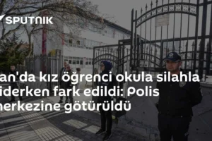 Van'da kız öğrenci okula silahla giderken fark edildi: Polis merkezine götürüldü