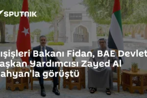 Dışişleri Bakanı Fidan, BAE Devlet Başkan Yardımcısı Zayed Al Nahyan'la görüştü
