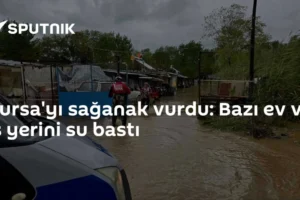 Bursa'yı sağanak vurdu: Bazı ev ve iş yerini su bastı