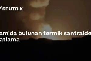 Şam'da bulunan termik santralde patlama