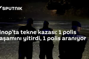 Sinop'ta tekne kazası: 1 polis yaşamını yitirdi, 1 polis aranıyor