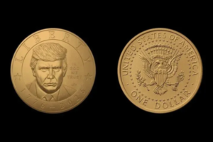 Trump'ın portresi 1 dolarlık madeni paralara basıldı