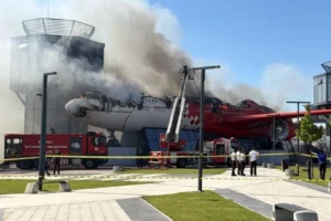 Kocaeli'de Uçakpark'ta yangın