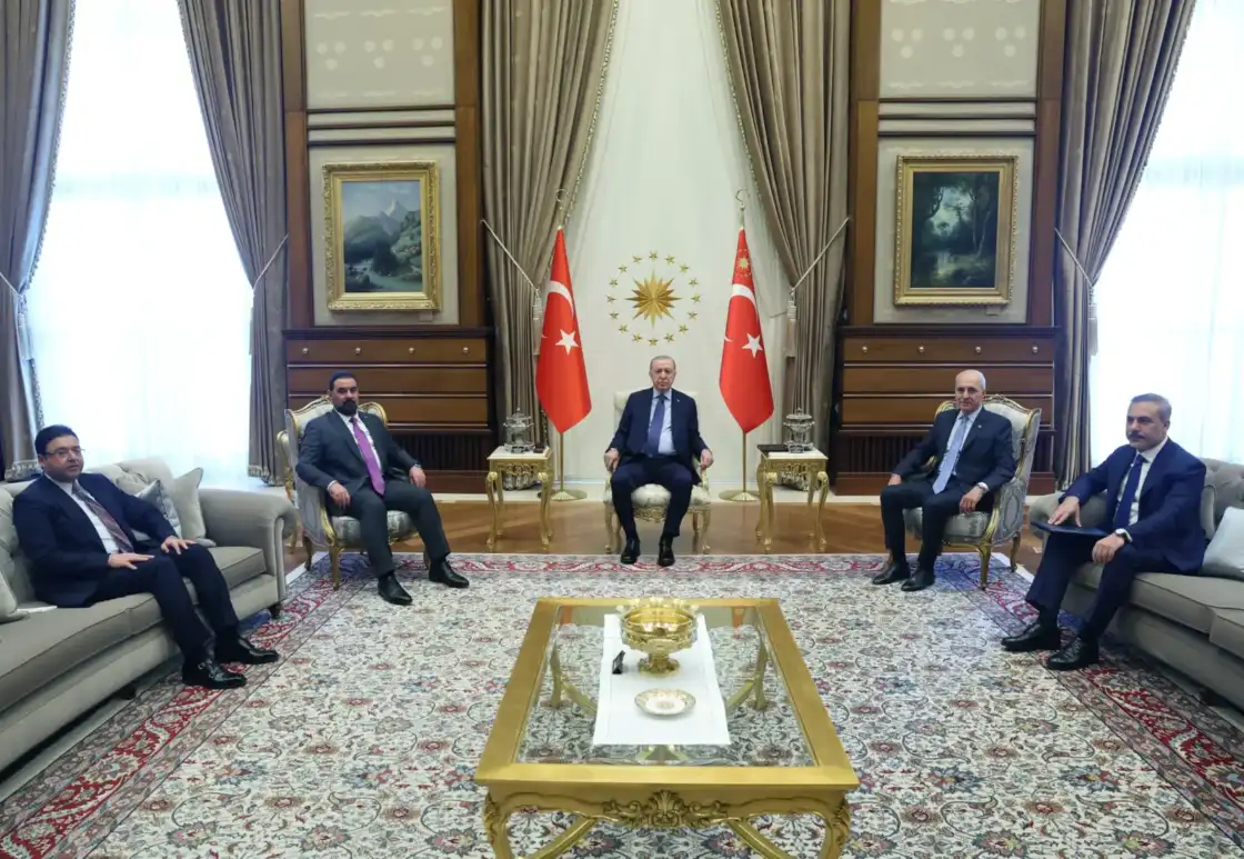 Erdoğan, Irak Parlamentosu Başkanı Halbusi ile bir araya geldi