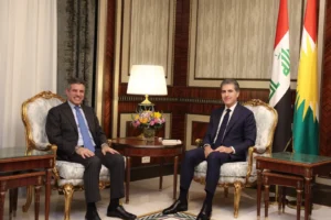 Neçirvan Barzani, ABD’nin Irak Büyükelçiliği Maslahatgüzarı Stephen Fagin’i kabul etti