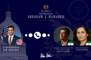 ABD Kongre üyesi Hamadeh, Mazlum Abdi ve İlham Ahmed’le görüştü