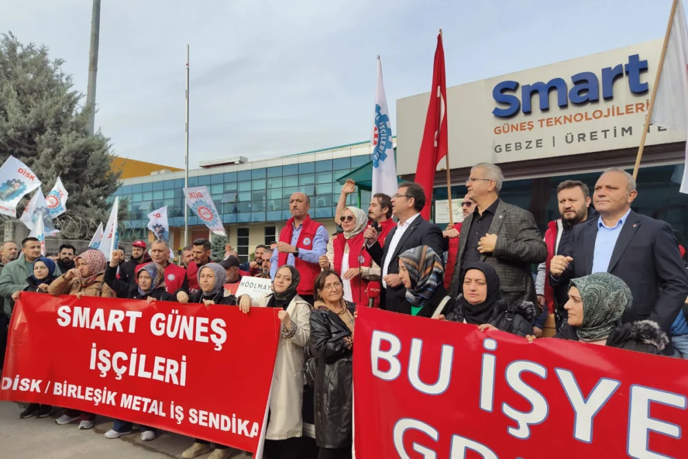 Gebze’deki Smart Solar işçileri Aliağa’da direnen işçilere gazetemiz üzerinden dayanışma mesajı gönderdi