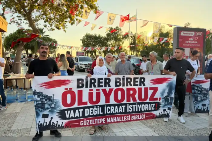 Güzeltepeli aileler taleplerini dile getirdi