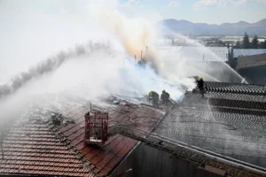 Kayseri’deki Çetinkaya Tekstil’de yangın