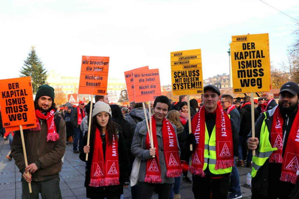 Almanya’da metal işçileri eylemlere hazırlanıyor: Genç işçiler ve çıraklar ‘savaşa değil emekçiye bütçe’ diyor