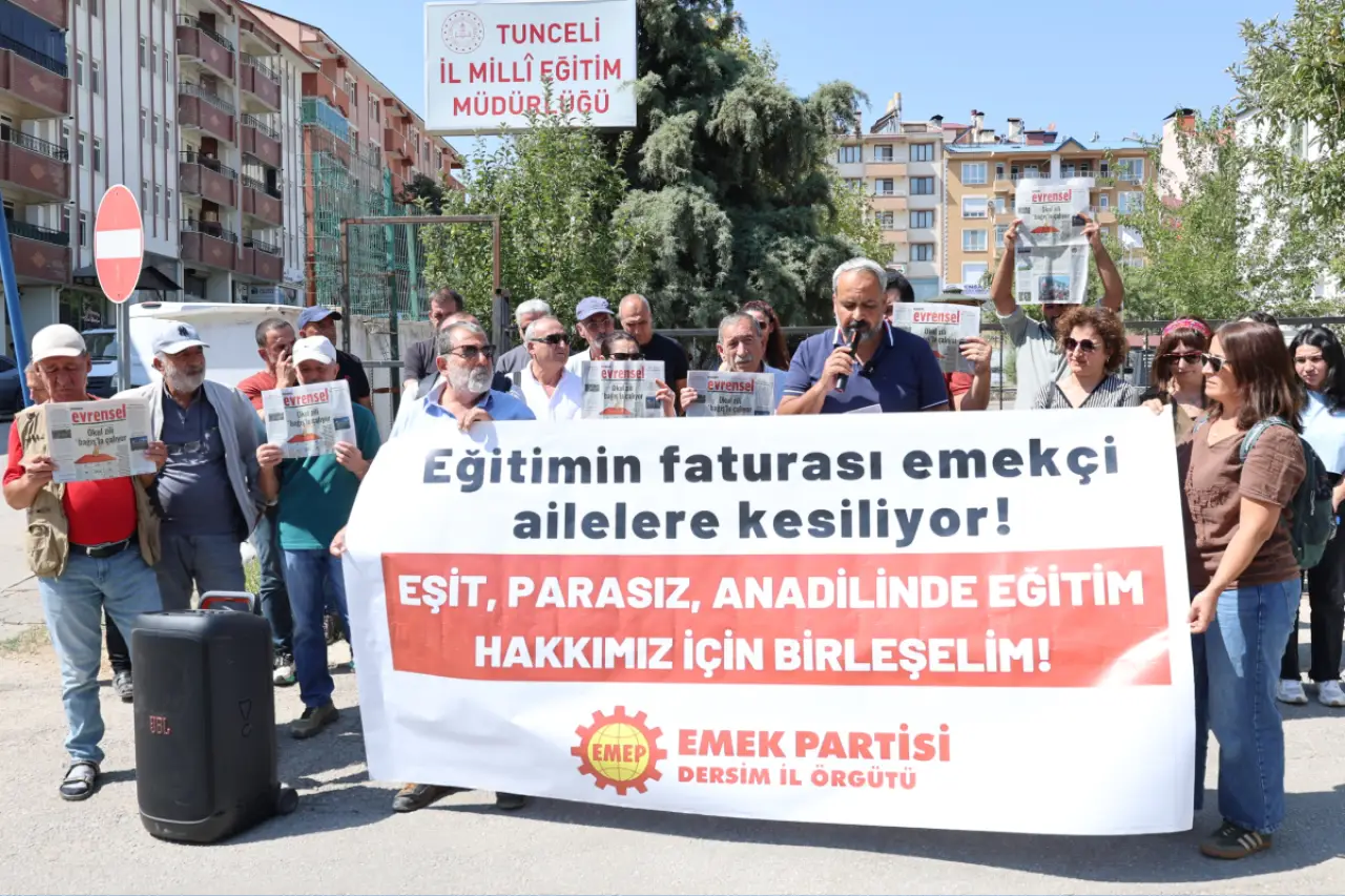 EMEP Dersim İl Örgütü: Okullar açıldı, eğitimin yükü emekçi ailelerin sırtında
