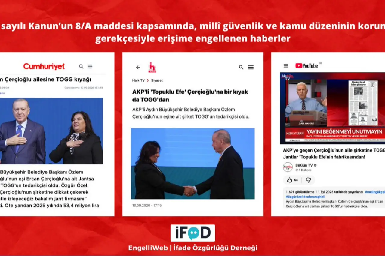 AKP'ye geçen Çerçioğlu'nun şirketinin TOGG tedarikçisi olmasına dair haberler erişime engellendi