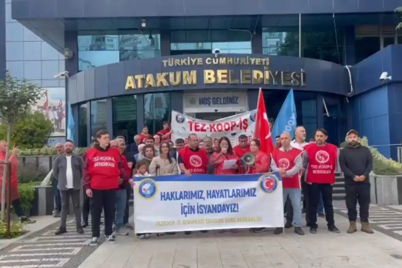 Atakum Belediyesi işçileri ücretleri için direniyor: “Söz değil, ödeme istiyoruz”