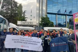 DeFacto'da 4 işçi için mücadele: “İşimizi geri istiyoruz, büyümenin bedelini işçiler ödemeyecek”