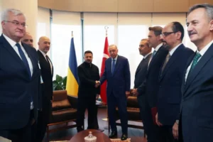 Cumhurbaşkanı Erdoğan'ın Ukrayna Devlet Başkanı Zelenskiy ile görüştü