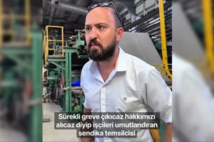 Oğuzhan Alpdoğan’dan sürekli ‘greve çıkacağız’ diyen sendikacı taklidi: “Bak seyredin neler oluyor bu fabrikada”