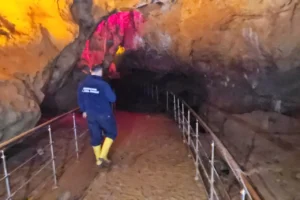 Su basan Gökgöl Mağarası ziyarete kapatıldı