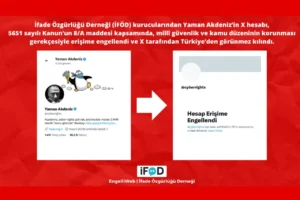 İFÖD Kurucusu Yaman Akdeniz’in X hesabına erişim engeli