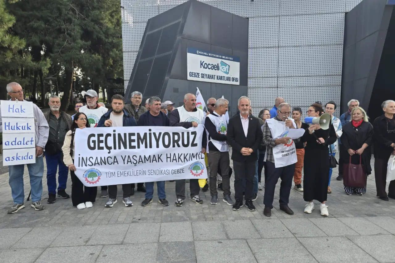Gebze'de emeklilerden seyyanen zam çağrısı: ‘AYM gecikmeden karar versin’