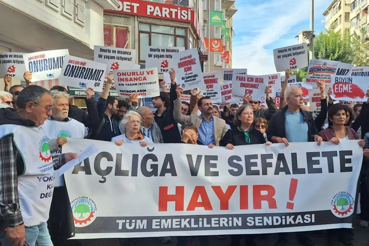 Eskişehir'de emeklilerden Ali Şekeroğlu için açıklama: Yoksulluğa mahkûm edilmeyeceğiz