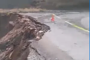 Tokat'ta heyelan meydana geldi