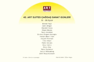 Usta sanatçıların eserleri, 43. Art Suites Çağdaş Sanat Günleri'nde