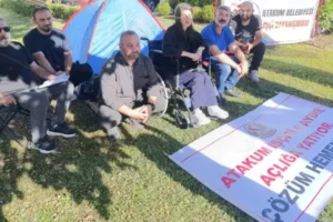 Atakum Belediyesi işçileri açlık grevinde