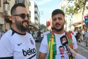 Diyarbakır'da maç öncesi renkli görüntüler: Amedspor - Beşiktaş taraftarı yan yana!