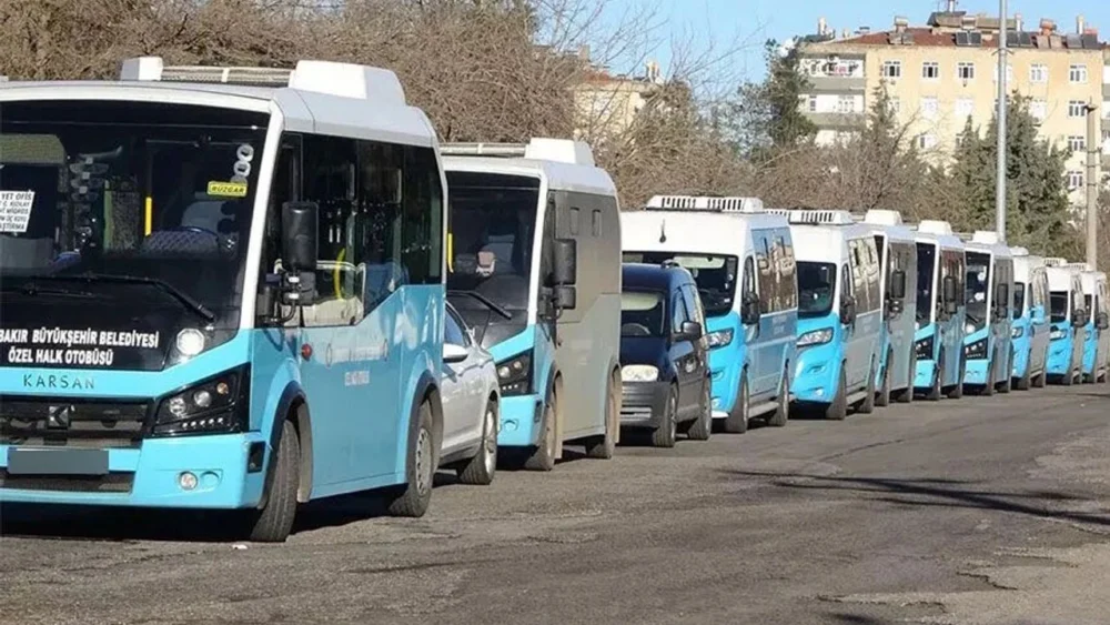 Diyarbakır’da Özel Halk Otobüsleri kontak kapattı!