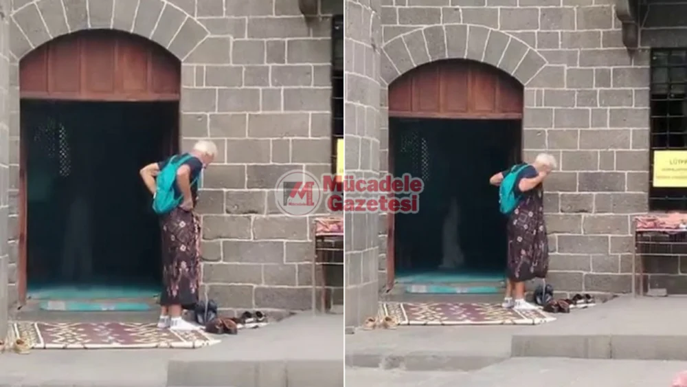 Diyarbakır’daki camide erkek turist etek giyip gezdi
