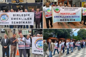 Emekliler dört bir yanda sokağa çıktı: "Maaşlarımız yaşanabilir seviyeye çıkarılmalı"