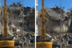 Kuşadası’nda 5 katlı bina çöktü