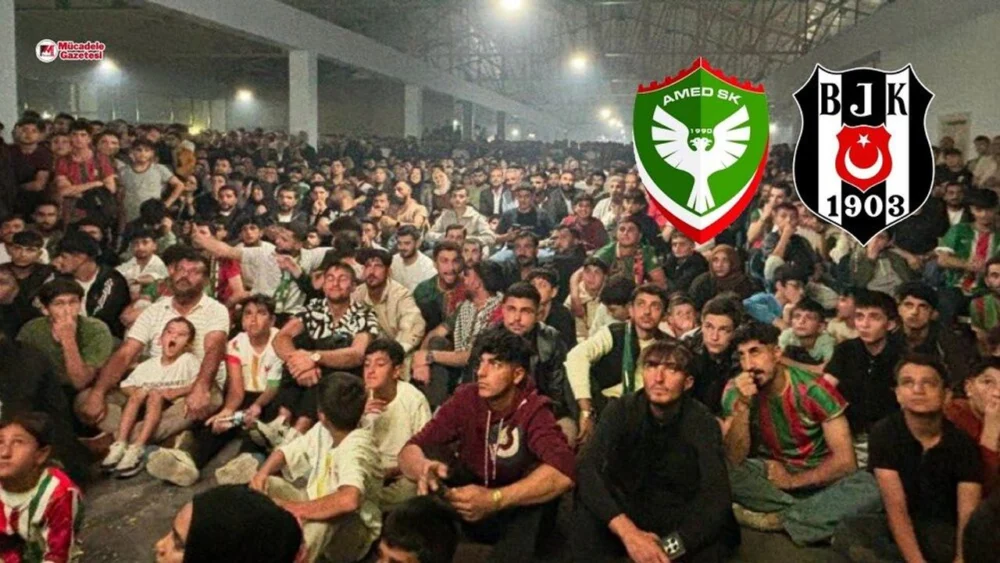 O şehirde Amedspor coşkusu: Dev ekranda binlerce kişi maçı izledi!