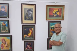 Ressam Ali Haydar Ülger "Kırklar sergisi" açıldı: "Anadolu’da Kadın Başları"