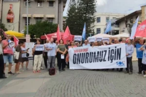 SOL Parti'den emekli Ali Şekeroğlu’nun ölümüne ilişkin Antalya'da basın açıklaması
