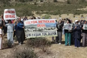 Uşak'ta 6 köyün sakinlerinden Murat Dağı'ndaki maden çalışmalarına tepki