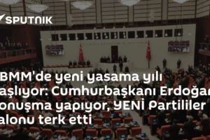 TBMM'de yeni yasama yılı başlıyor: Cumhurbaşkanı Erdoğan konuşma yapıyor, YENİ Partililer salonu terk etti