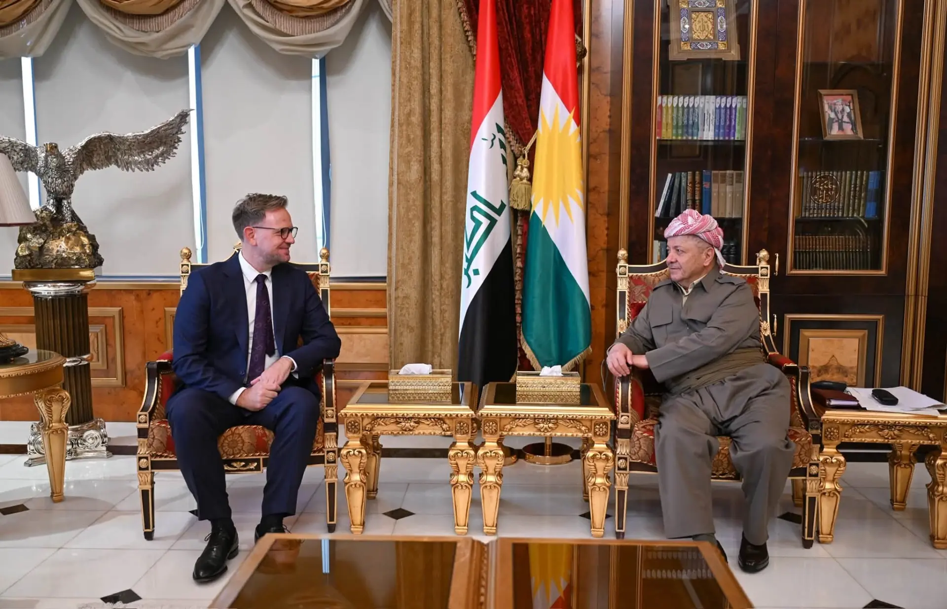 Barzani, AB'nin Erbil Temsilcisi Wendt'i kabul etti