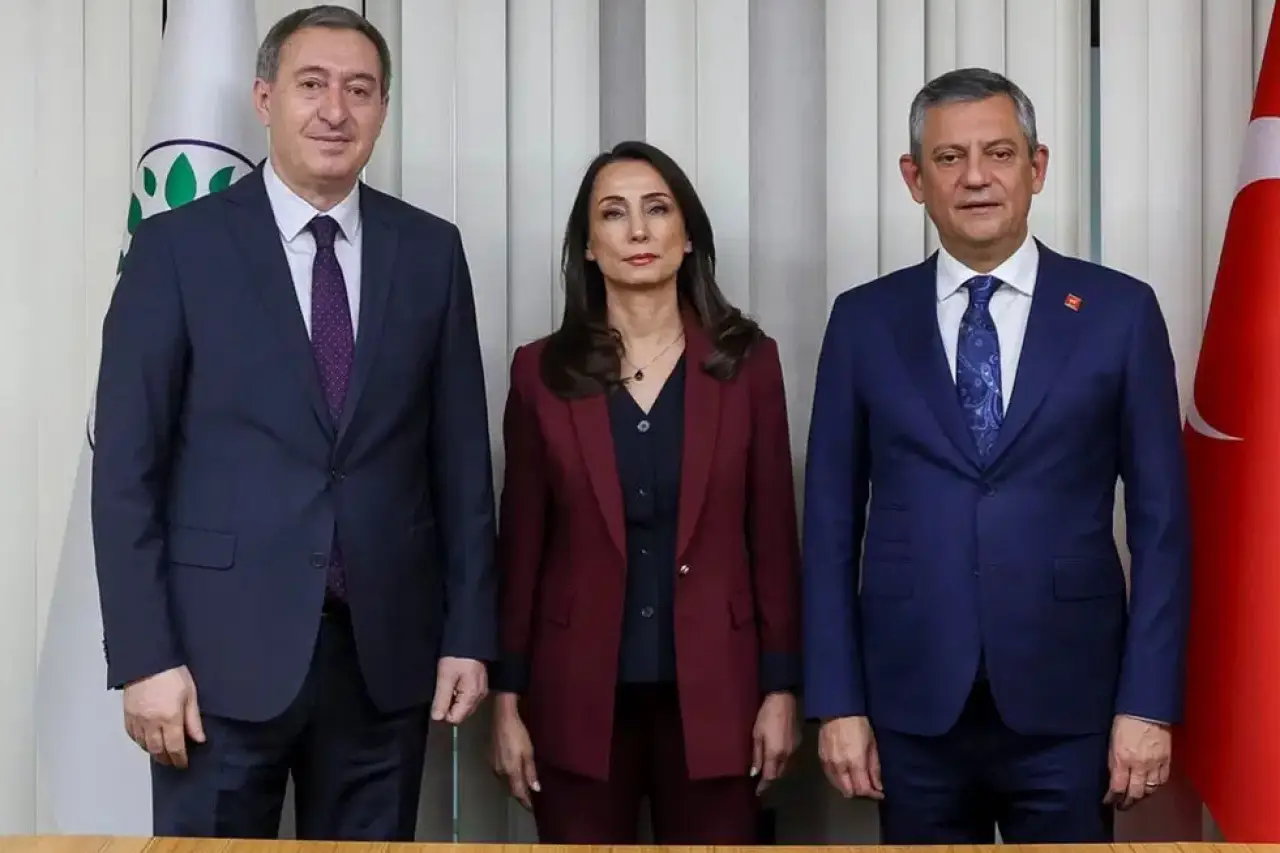 Yeni Parti lideri Özgür Özel ile DEM Parti eş genel başkanları arasında 'süreç' görüşmesi başladı