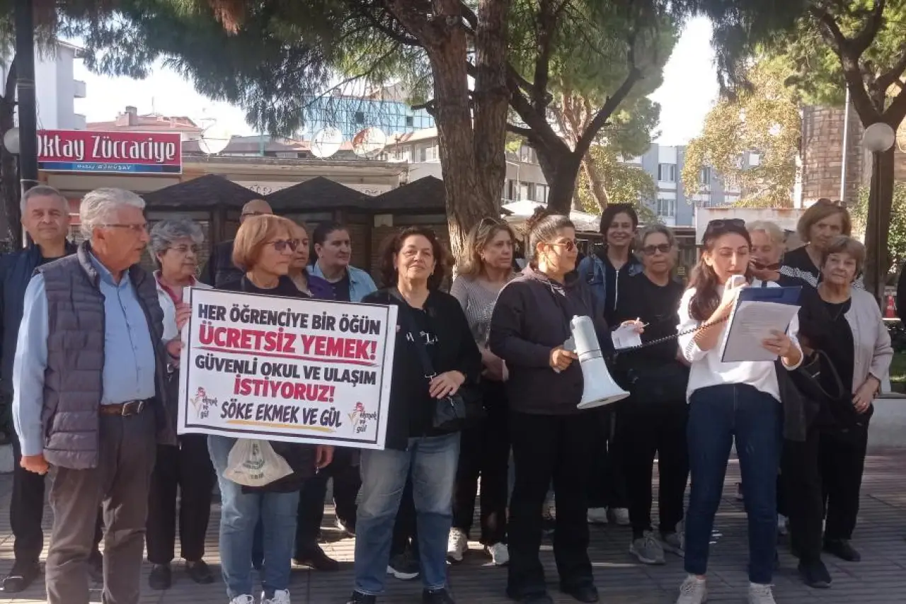 Söke'de veli ve emek örgütlerinden okullarda ücretsiz yemek talebi