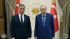 İzmir Büyükşehir Belediye Başkanı Tugay, Beştepe'de Cumhurbaşkanı Erdoğan ile görüştü