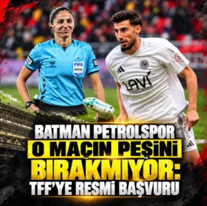 Batman Petrolspor o maçın peşini bırakmıyor: TFF’ye resmi başvuru