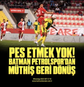 Batman Petrolspor'dan son üç maçta ikinci galibiyet: Esenler Erokspor'u 3-2 geçti