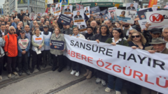 İstanbul'un da aralarında bulunduğu 10 kentte basın özgürlüğü yürüyüşü düzenlendi