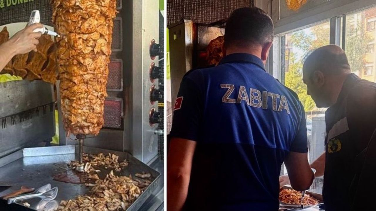 Diyarbakır’daki dönercide skandal: Belediye baskın yaptı!