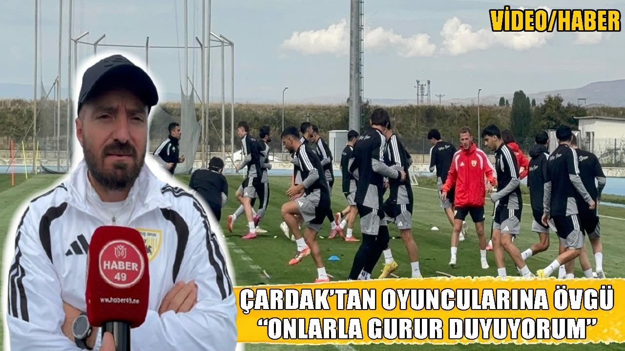 Muşspor Teknik Direktörü Çardak: Oyuncularımız yoğun fikstüre rağmen dirençli